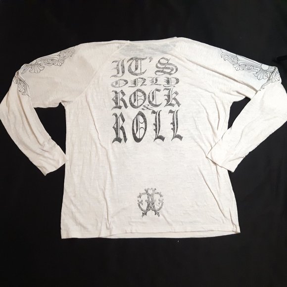Vintage Rare AMAL GUESSOUS A&G Long Sleeve T Shirt Size 2XL/ XL Rock and Roll - Picture 11 of 13